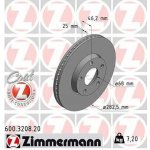 Brzdový kotouč ZIMMERMANN 600.3208.20