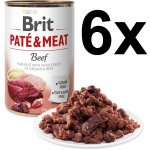 Brit Paté & Meat Dog Beef 6 x 400 g – Zbozi.Blesk.cz