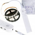 KIK LED pásek s detektorem pohybu napájený baterií USB 2M studená bílá – Sleviste.cz