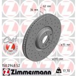 ZIMMERMANN Brzdový kotouč SPORT COAT Z - 395 mm ZIM 150.2948.52 – Sleviste.cz