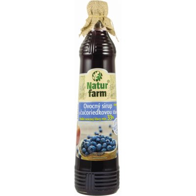 NaturFarm Sirup borůvka 33% 0,7 l