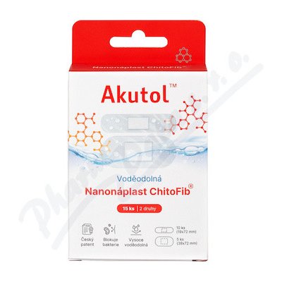 AKUTOL Nanonáplast ChitoFib Voděodolné balení 15 ks – Zboží Dáma
