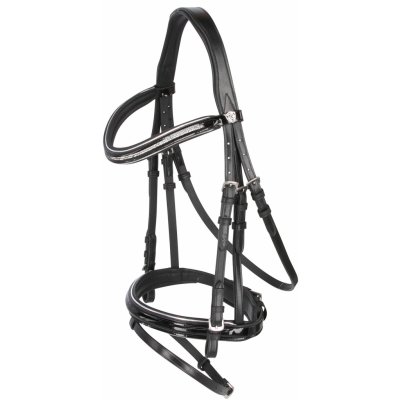 Covalliero Uzdečka kožená Kingston černá – Zboží Mobilmania