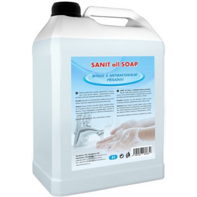 Sanit all Soap mýdlo s antibakteriální přísadou 5 l