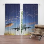 Sablio Závěs Letadlo 2: 2ks 140x250cm – Hledejceny.cz
