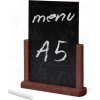 Stojan na plakát A-Z Reklama CZ Dřevěný popisovatelný menu stojánek A5 WOODBOARD TCHBBRA5 - Tmavě hnědý