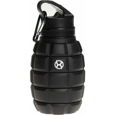 BrainMax Grenade bottle skládací silikonová lahev 580ml černá