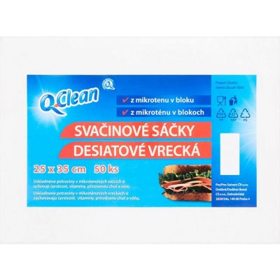 Q Clean mikrotenové sáčky 25x35cm, 50ks 8my – Zboží Mobilmania