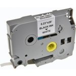 Kompatibilní páska do tiskárny štítků, pro Brother, TZE-211, černý tisk/bílý podklad, lami (RL-BR-TZ211P-BK/WT) – Zboží Živě