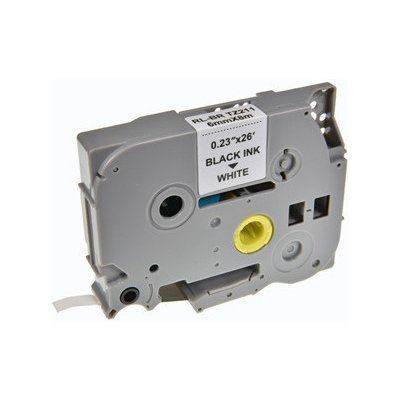 Kompatibilní páska do tiskárny štítků, pro Brother, TZE-211, černý tisk/bílý podklad, lami (RL-BR-TZ211P-BK/WT) – Zboží Živě