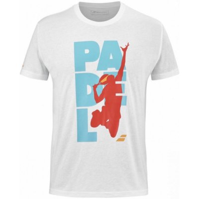 Babolat Padel Cotton Tee men white