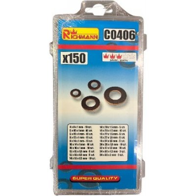 Cu těsnění - sada 150 ks Sada CU kroužků – Zbozi.Blesk.cz