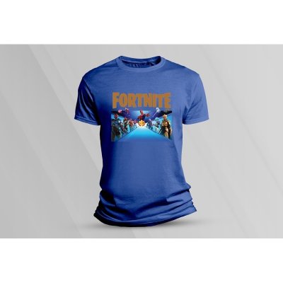 Sandratex dětské bavlněné tričko Fortnite 2 královsky modrá – Zboží Mobilmania