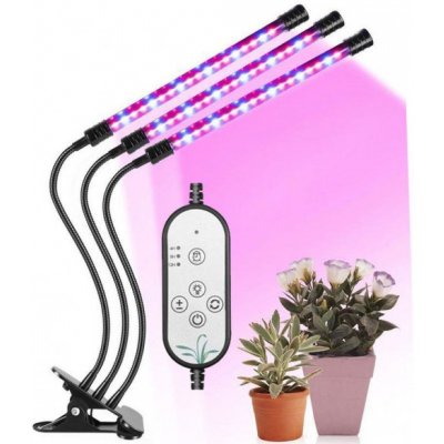 LED osvětlení na bylinky, s klipem a časovačem, 3 lišty – Zboží Mobilmania