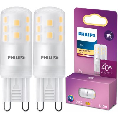 Philips 2x LED žárovka G9 Capsule 3,7W = 40W 470 lm 2700K Warm – Hledejceny.cz