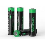 PATONA nabíjecí baterie AAA/LR03 Li-Pol 500mAh 1,5V s USB-C nabíjením, 4ks v balení | Zboží Auto