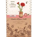 ROBOTIME Rowood 3D dřevěné puzzle Červené karafiáty 124 ks – Sleviste.cz