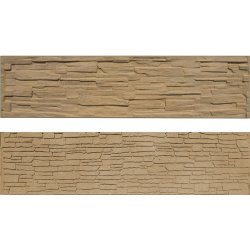 Betonový panel rovný oboustranný štípaný kámen 200 x 50 x 4,5 cm - pískovec