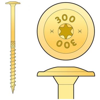Vrut tesařský s talířovou hlavou 6x80 CT06080 – Hledejceny.cz