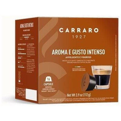CARRARO Aroma E Gusto Intenso kompatibilní s Dolce Gusto 16 ks – Hledejceny.cz