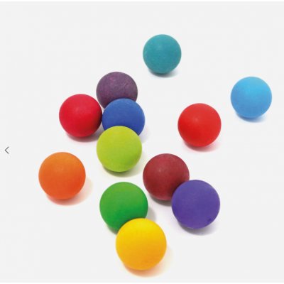 Grimm's Dřevěné kuličky duhové 12 ks – Hledejceny.cz