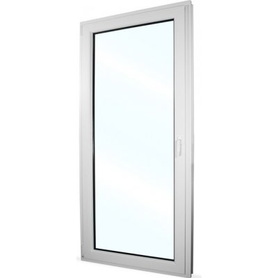 SkladOken.cz balkonové dveře jednokřídlé () 98 x 208 cm, bílé, otevíravé i sklopné, LEVÉ – HobbyKompas.cz