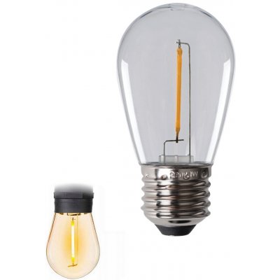 Kanlux Malá LED žárovka E27 teplá bílá 0,5W filament čirá ST45 – Hledejceny.cz