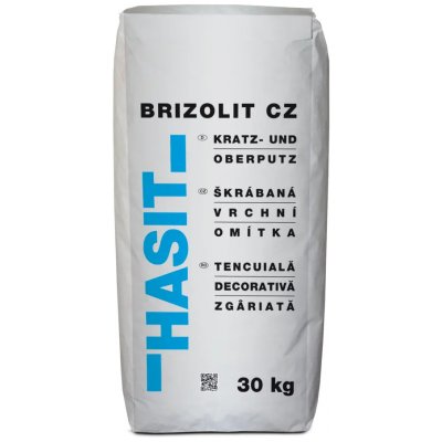 KVK Břízolitová škrábaná omítka Hasit 0-3 mm, (šedá, 30 kg) – Zboží Mobilmania