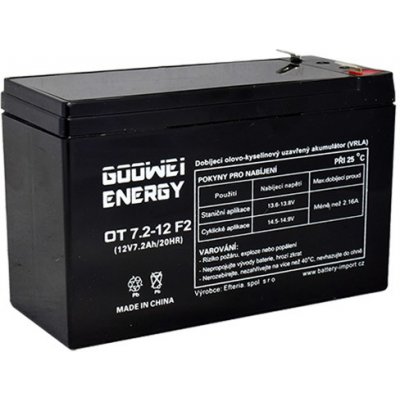 GOOWEI ENERGY OT7.2-12 F2 7.2Ah 12V – Zboží Živě