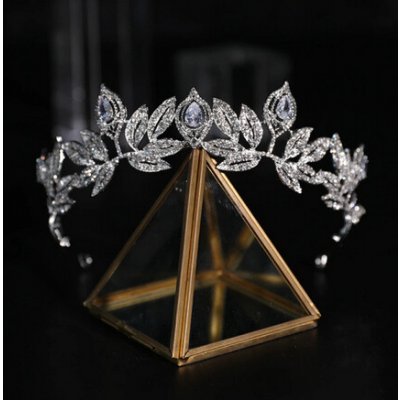 Naishide Jewelry svatební korunka LEAF – Zboží Dáma