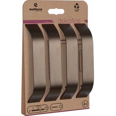 Walteco Fiesto 128 mm matná hnědá 4 ks 7752 – Sleviste.cz