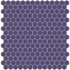 Hisbalit mozaika fialová 308B SATINATO hexagony 2,3x2,6 (33,33x33,33) cm 1m²