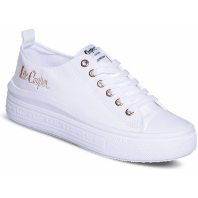 Lee Cooper šněrovací tenisky LCW-24-44-2462LB bílé – Sleviste.cz