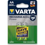 Varta Power AA 2600 mAh 2ks 5716101402 – Zboží Živě