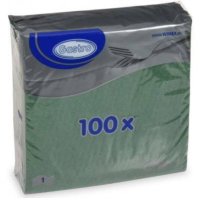 Wimex ubrousky 1V tmavě zelené 100ks 33x33cm – Zboží Dáma