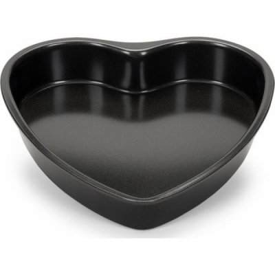 Patisse ve tvaru srdce 20 cm černá ocel