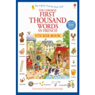 First Thousand Words in French Sticker Book - Amery Heather