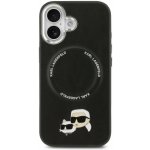 Karl Lagerfeld PU Karl and Choupette Heads Pins MagSafe Zadní Kryt pro iPhone 17 Pro Max Black – Zbozi.Blesk.cz