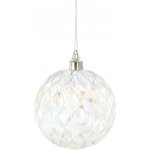 Pro-Tech shop Skleněná závěsná ozdoba s LED 10cm geometrický vzor 69606 – Hledejceny.cz
