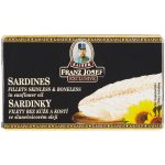 Franz Josef Kaiser Exclusive Sardinky filety bez kůže a kostí ve slunečnicovém oleji 90 g – Sleviste.cz