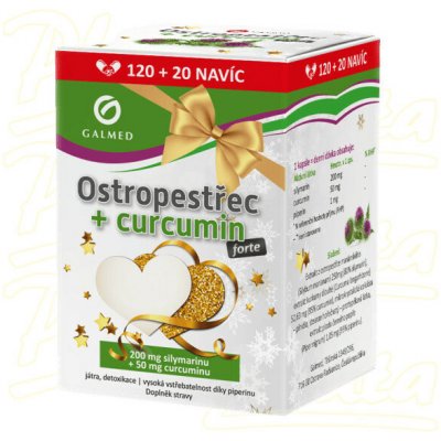 Galmed Ostropestřec + curcumin Forte 120 + 20 kapslí – Hledejceny.cz