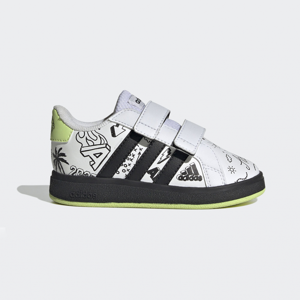 adidas Grand Court 2.0 Shoes Kids IG4848 Ftwwht/Cblack/Pullim