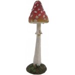 Dekorace figurka houba muchomůrka - Ø 9*23 cm - Clayre & Eef – Hledejceny.cz