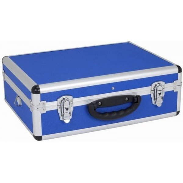 MAKITA hliníkový kufr na nářadí, 460x330x160 mm, modrá PRM10102BL od 850 Kč  - Heureka.cz
