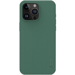 Pouzdro Nillkin Super Frosted Apple iPhone 15 Pro Max Deep zelené Without Logo Cutout