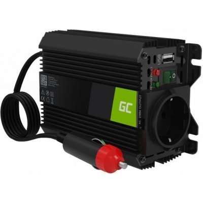 Green Cell PRO 12V/230V 150W/300W modifikovaná sinusoida – Zbozi.Blesk.cz