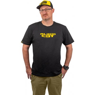 Black Cat tričko Logo Black T-Shirt – Zboží Dáma