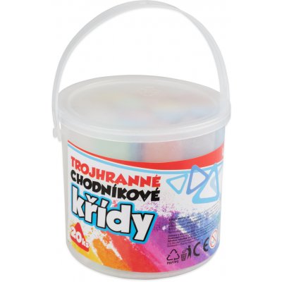 wiky Křídy chodníkové 20ks trojhranné 10026 – Zboží Dáma