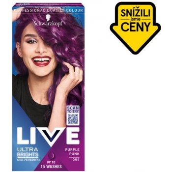Schwarzkopf Live Ultra Brights or Pastel barva na vlasy 094 Purple Punk