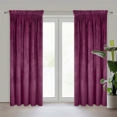 EUROFIRANY ZATEMŇOVACÍ ZÁVĚS NA PÁSCE RIA 140X270 CM FIALOVÁ – Hledejceny.cz